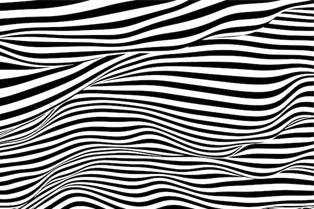 Abstrakt Geometryczna linia falista Tło