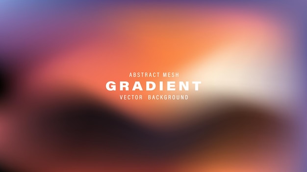 Abstrakt Gradient siatki Wektorowy Projekt tła Niewyraźne kolory