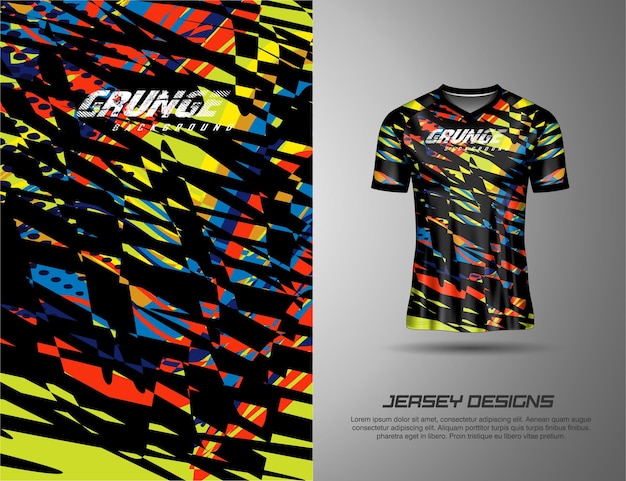 Abstrakt Grunge Odzież sportowa Jersey Design