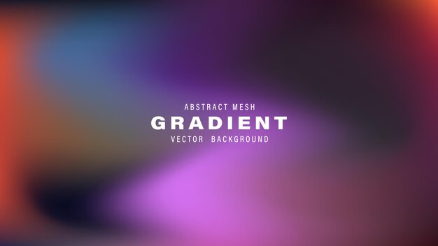 Abstrakt Mesh Gradient Vector Background Design Purpurowy pomarańczowy