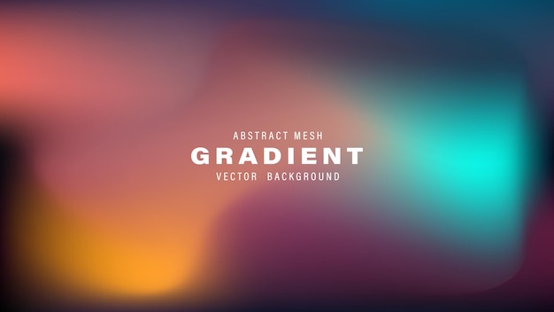 Abstrakt Mesh Gradient Vector Background Design Template Kolorowy