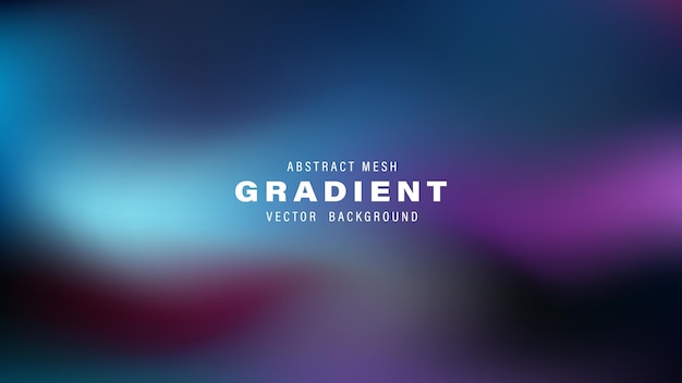 Abstrakt Mesh Gradient Vector Background Design Template Purpurowy niebieski