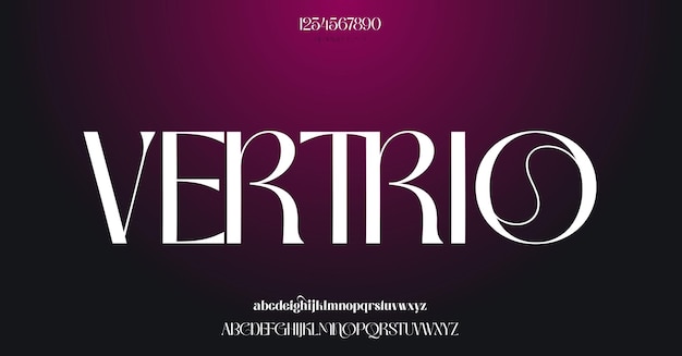 Plik wektorowy abstrakt moda czcionka alfabet minimalne nowoczesne czcionki miejskie dla logo marki itp typografia czcionka