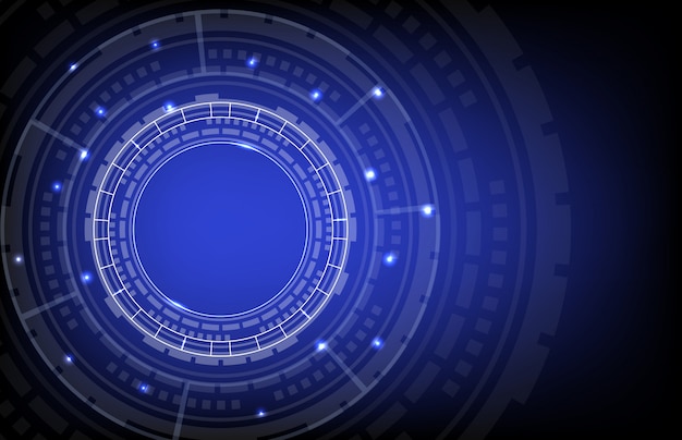 Abstrakt okręgu hud technologii cyfrowej tło