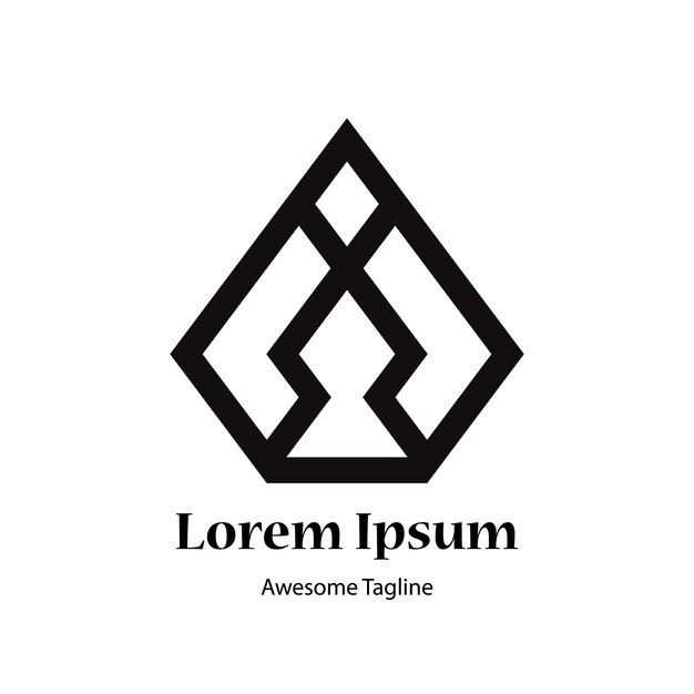Abstrakt pierwsze litery szablon projektowania logo Ikona dla biznesu luksusowa elegancka prosta