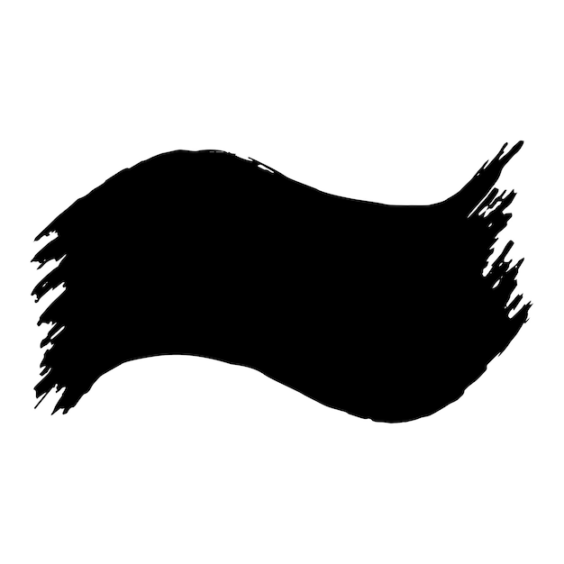 Abstrakt Ręcznie narysowana ilustracja z ciosem szczotki Grunge Bordervector