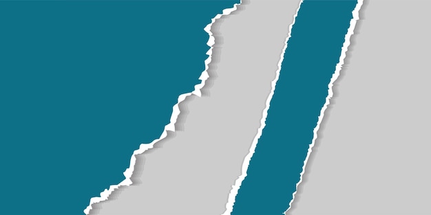 Abstrakt Szary papier rozerwany projekt na niebieskim tle