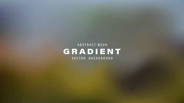 Abstrakt Wektor gradientu siatki Tło niewyraźne Olive Green Tones