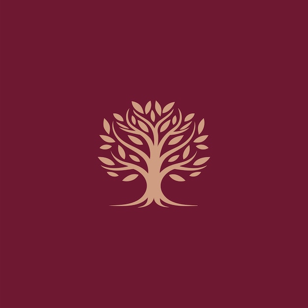Abstrakt Wzór Logo Firmy Drzewnej