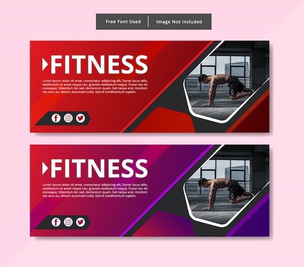 Abtract banery fitness