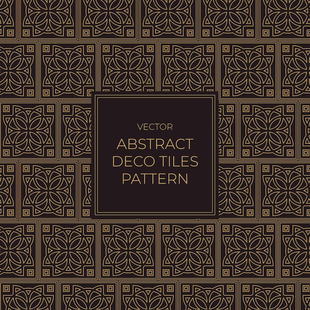 Abtract Deco Tiles Pattern Design