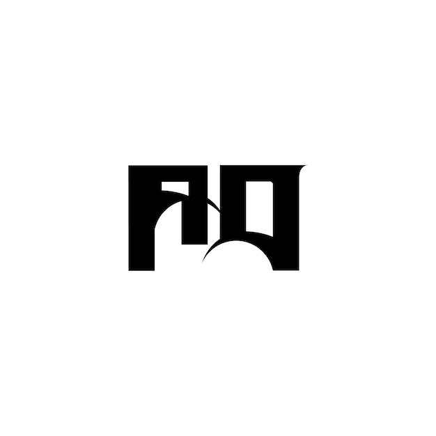 AD Monogram Logo Design list tekst nazwa symbol monochromatyczne logotyp alfabet znak proste logo