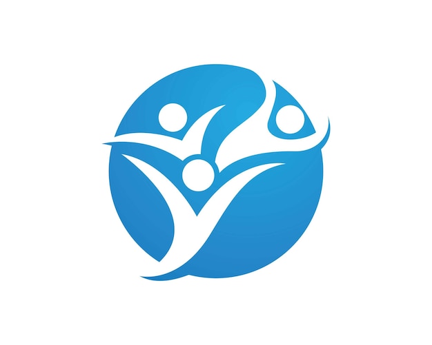 Plik wektorowy adopcja i opieka społeczna ikonka wektora szablonu logo