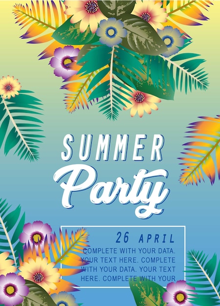 Afiche Fiesta De Verano