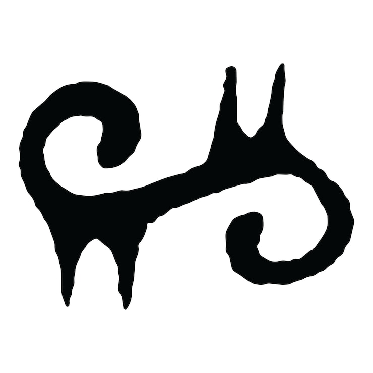 Wektor afrykański folklor symbol ilustracji wektorowych tribal design w wysokiej jakości formacie eps