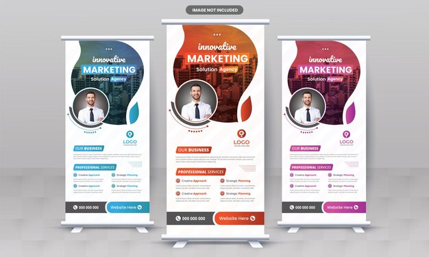 Agencja Marketingowa Business Roll Up Banner Design Korporacyjny X Standee Singage Pull Up Banner Di Flyer