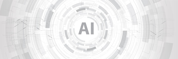 AI Sztuczna inteligencja Abstrakcyjne tło