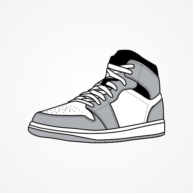 Air Jordan 1 Ilustracja jednego buta Air Jordan 1 Vector