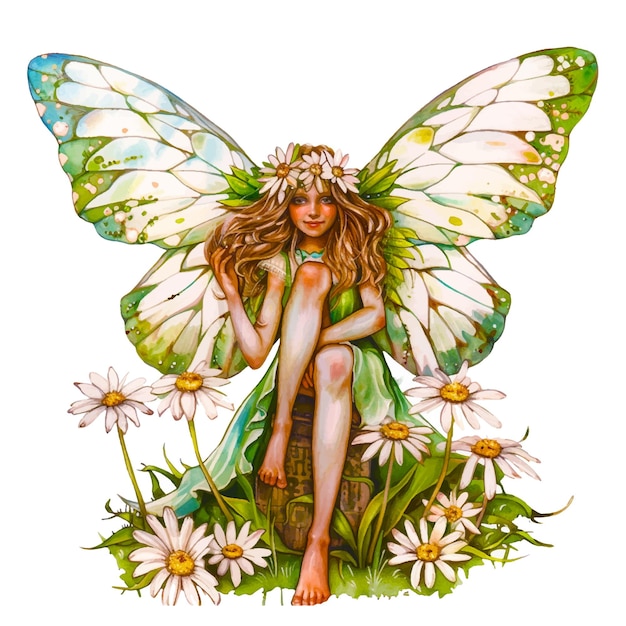 Akwarela Daisy Fairy