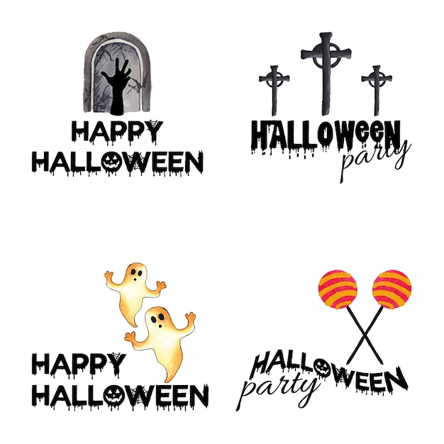 Akwarela Halloween Projekty Logo