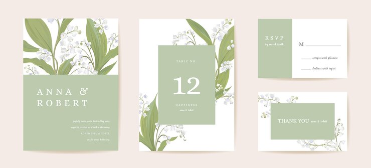 Akwarela lilia ślubna karta kwiatowy. Wektor wiosna kwiat, rustykalny kwiat, pozostawia zaproszenie. Rama szablon Boho. Botanical Save the Date okładka z liści, nowoczesny plakat