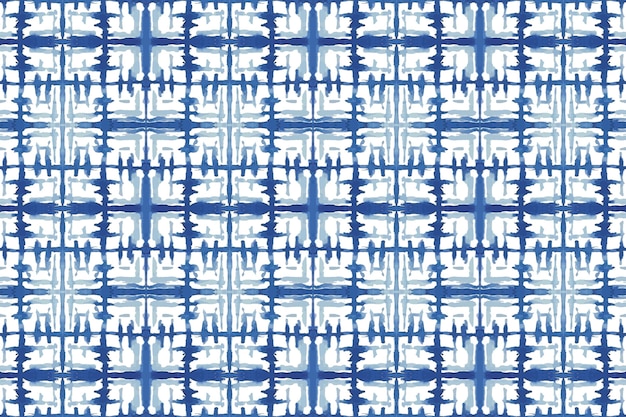 Akwarela ręcznie malowany wzór shibori