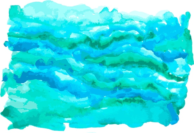 Akwarela wektor gradient niebieskie tło w stylu morza