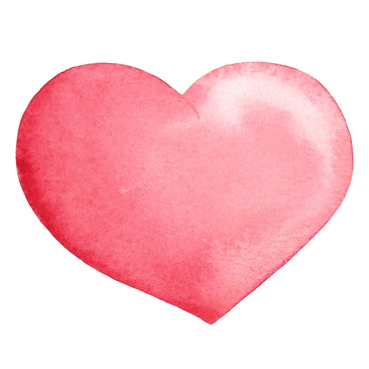 Wektor akwarele serca wektor walentynki kolorowa akwarela romantyczna tekstura llovely card