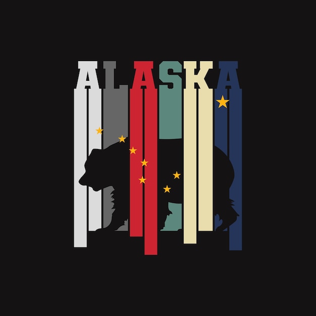 Alaska To Ostatnia Granica Nadruku Na T-shirt.