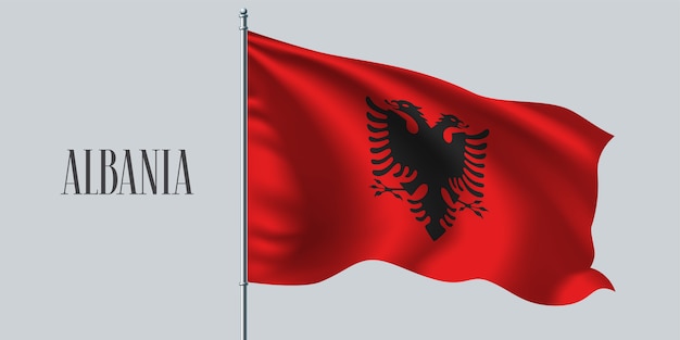 Albania Macha Flagą