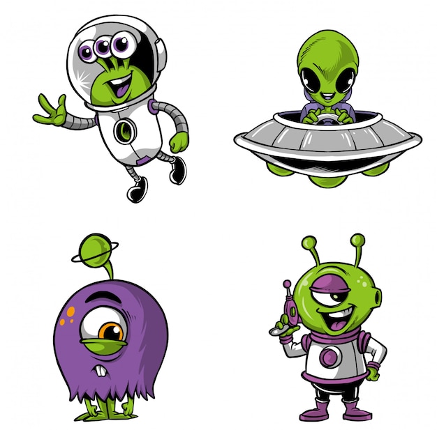 Plik wektorowy alien pack