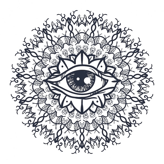 All Seeing Eye In Mandala