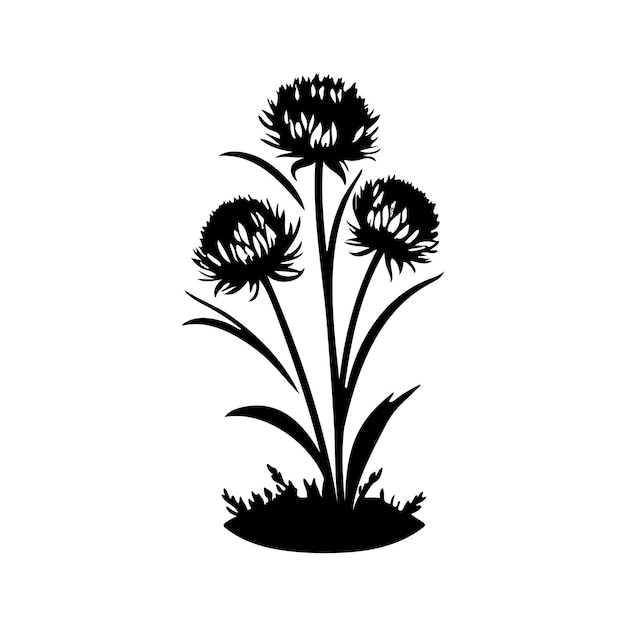 Plik wektorowy allium icon rysunek ręczny czarny kolor rośliny element wektorowy logo i symbol