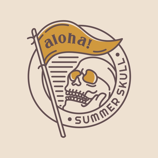 Aloha Summer Skull