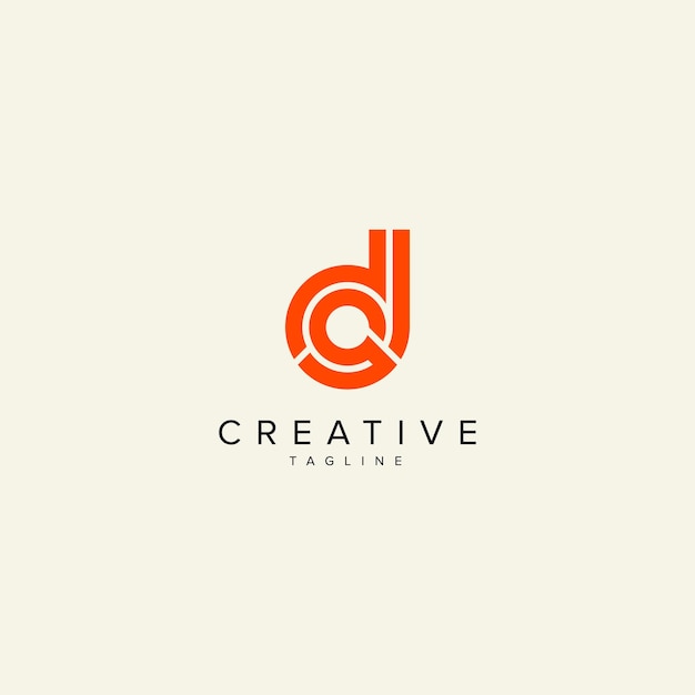 Alphabet DS SD Letter Modern Monogram Style Logo Design Początkowy szablon wektorowy
