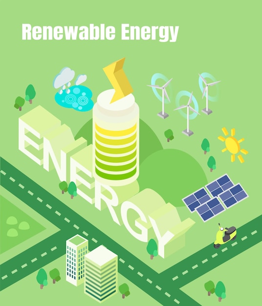 Alternatywna Koncepcja Czystej Energii Z Turbinami Wiatrowymi I Panelami Słonecznymi Odnawialne źródła Energii Z Wiatrakami