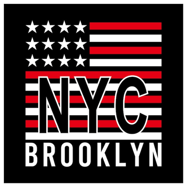 American Flag New York City T Shirt Projekt Graficzny Wektor