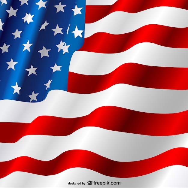 American Flag Wektor Darmo