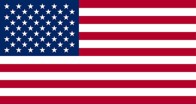Amerykańska Flaga. Stany Zjednoczone Ameryki Kraju Wektor Ilustracji