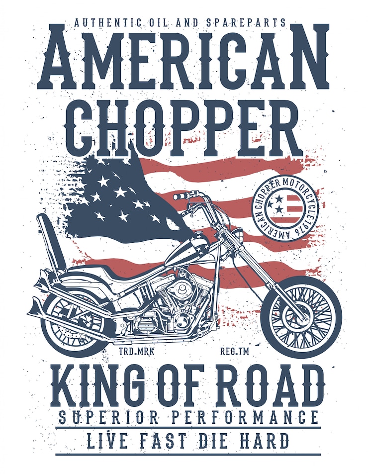 Wektor amerykański chopper
