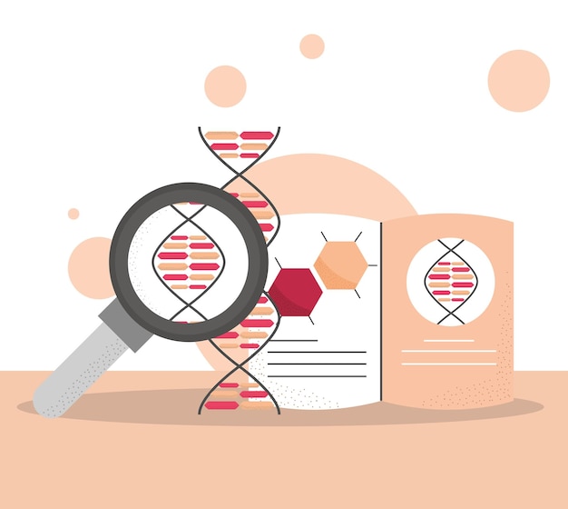 Plik wektorowy analiza naukowa dna