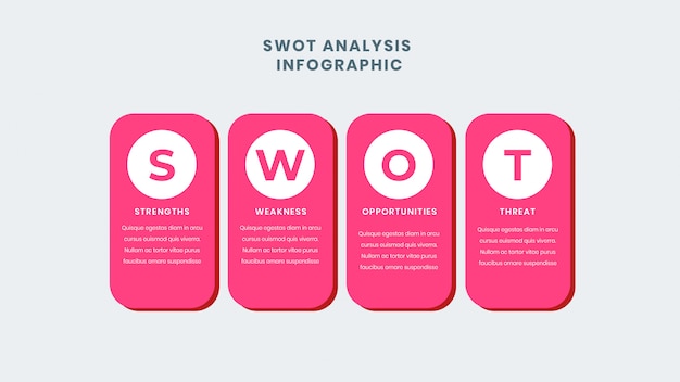 Analiza Swot Business Infographic Szablon