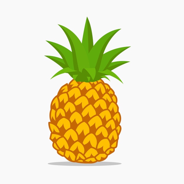 Ananas Owocowy Wektor Ilustracja Kreskówka