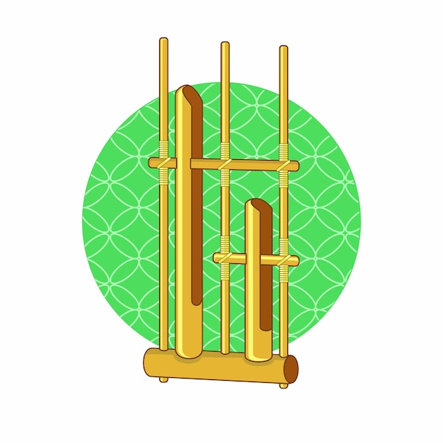 Plik wektorowy angklung z indonezji