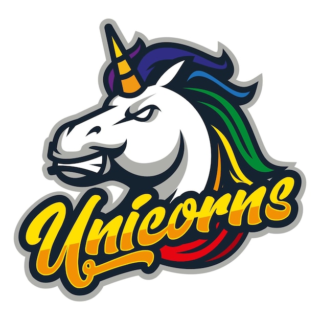 Plik wektorowy angry unicorns sport