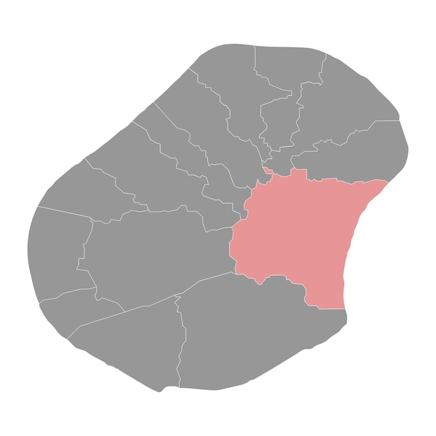 Plik wektorowy anibare mapa podziału administracyjnego ilustracji wektorowych nauru