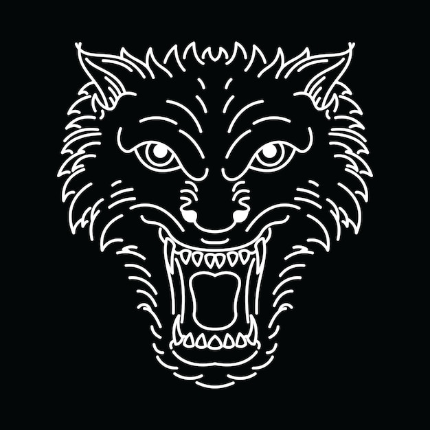 Animal Wolf Line