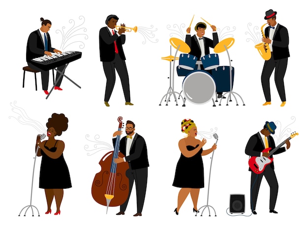 Animowani Muzycy Jazzowi