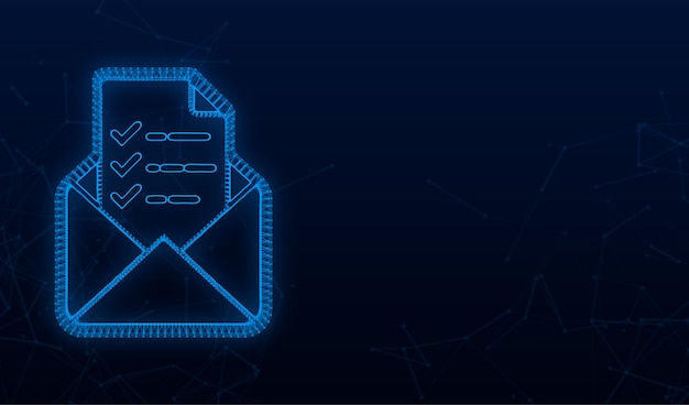 Ankieta online, lista kontrolna, ikona kwestionariusza. Opinia biznesowa. Ilustracja wektorowa
