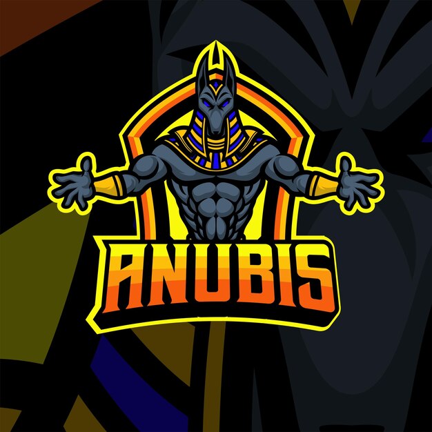 Plik wektorowy anubis maskotka logo wektor ilustracji